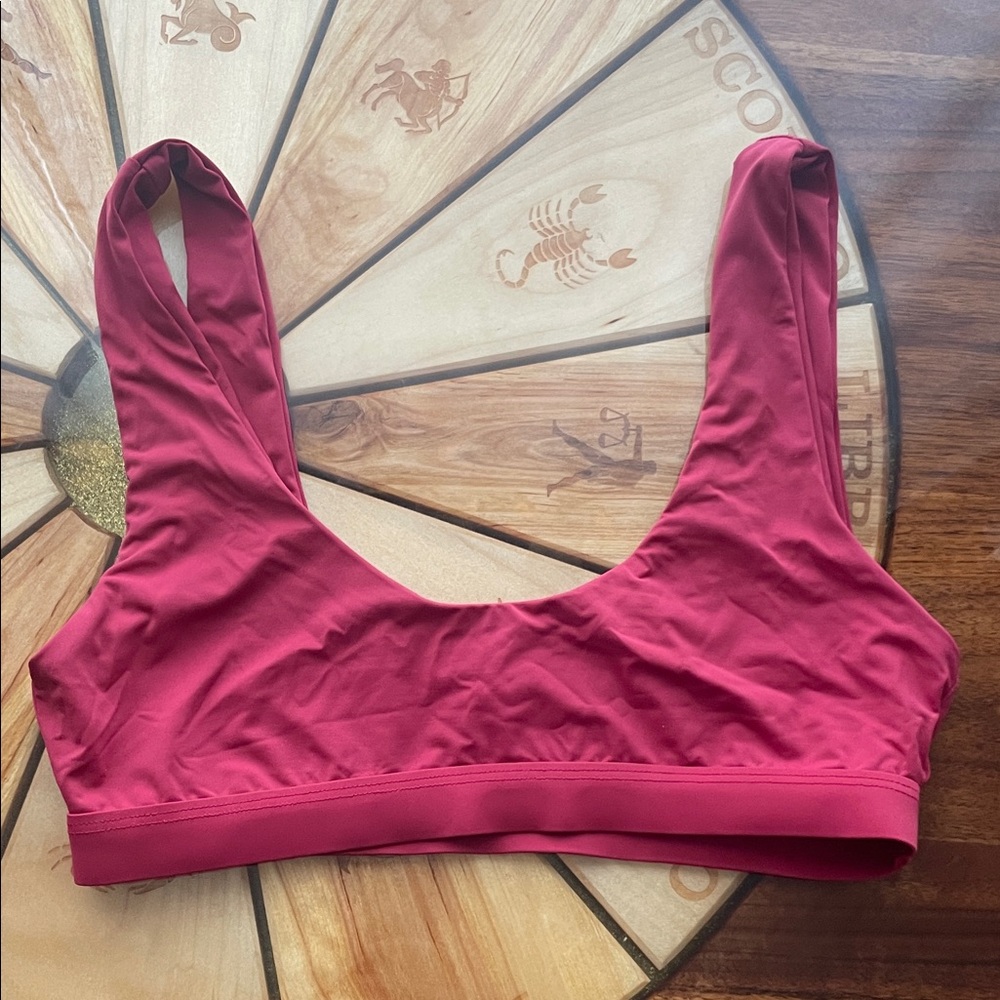 Maroon swimsuit top